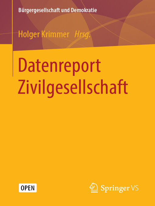 Title details for Datenreport Zivilgesellschaft by Holger Krimmer - Available